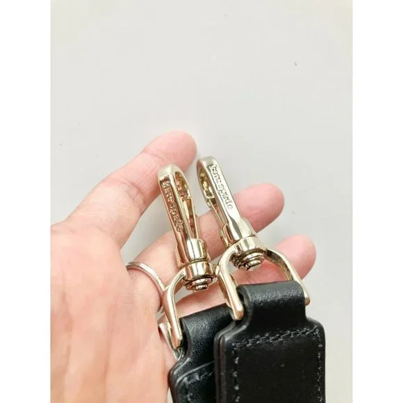 NWOT KATE SPADE Black Nylon Leather Crossbody Purse Strap, One Size - Picture 3 of 6